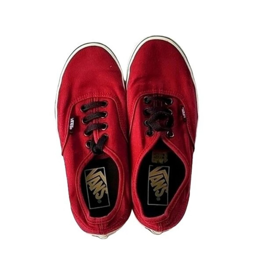 VANS Off The Wall Womens Atwood Trainer Canvas Skate Sneaker Shoe Burgandy Sz 6